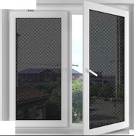 全新 窗貼 網狀玻璃貼膜黑色遮陽窗貼透光臥室辦公室隔熱防曬車窗汽車貼膜  w6296