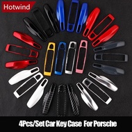 HOTWIND 4Pcs/Set Car Smart Remote Key Case Fob Covers Set Shell for Porsche Cayman Cayenne 911 970 9