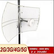 เสาอากาศ 2*30dbi MIMO 2CA 5G 4G 3G ขั้ว SMA สายยาว 20 เมตร (2 เส้น) สำหรับ Router 5G / Router ใส่ซิม