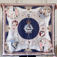 Kiss Me Doll -  ลาย Super Rich  ขนาด 100x100 cm.ผ้าพันคอ/ผ้าคลุมไหล่