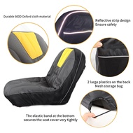 Universal Riding Lawn Mower Tractor Seat Cover Padded Comfort Pad Storage Pouch for Heavy Farm Vehi