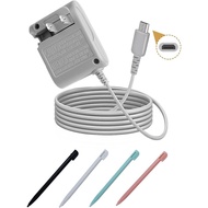 Kit Pengecas DS Lite Serasi dengan Penyesuai Palam Dinding DS Lite 100-240V dengan 4 Pen Stylus untu