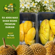 5X 400g Mao Shan Wang MSW Musang King pahang premium durian dehusk durian
