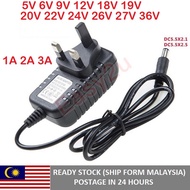 UK Plug AC To DC Power Adapter 5V 6V 9V 12V 18V 20V 21V 22V 24V 25V 26V 27V 36V 1A AC Power Supply T