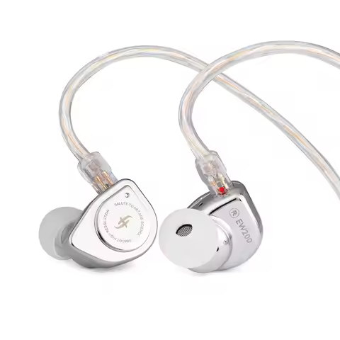 SIMGOT EW200 10mm SCP Diaphragm Dynamic Driver in-Ear Earphones with All Metal Body for Audiophiles