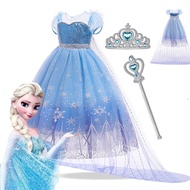 MQATZ ชุดเดรสเจ้าหญิงเด็กผู้หญิงคอสเพลย์งานเลี้ยงวันเกิดชุดฮาโลวีน BX1756เสื้อผ้าเด็กอุปกรณ์ชุดเดรสเ