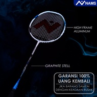 Nams Badminton Racket 21-24 Lbs Blue Ice Compound/ Strings Included