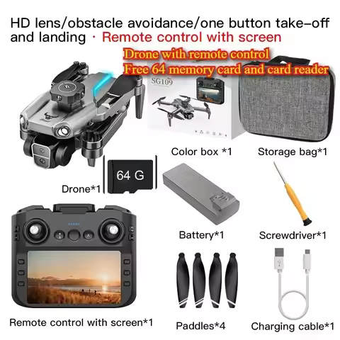 2025 SG109MAX GPS Mini 8K Profesional with HD Camera 5G WiFi GPS Folding 4-Axis anti Shake Gimbal Qu