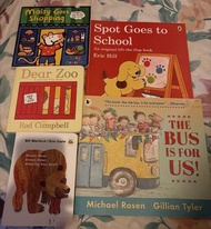 英文兒童繪本合集 (Maisy goes shopping, Spot goes to school, Dear Zoo, Brown Bear, The Bus is for you)