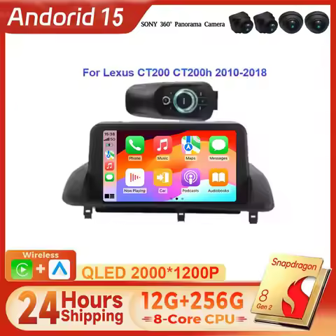For Lexus CT CT200 CT200h 2010 - 2018 Android 15 Multimedia Navigation GPS Video Player Car Stereo C