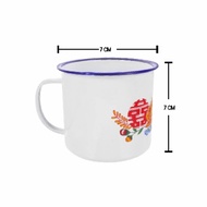 Gelas Kaleng Gelas Jadul Gelas Seng Enamel Polos Gelas Vintage