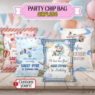 AIRPLANE CHIP BAG | Party bag goodies | Birthday | Wedding | Paper bag