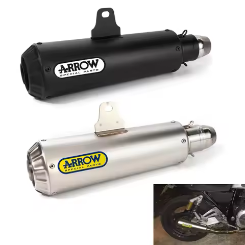 36-51mm Universal Motorcycle ARROW Exhaust Muffler Pipe Tube For Honda Yamaha Kawasaki YZF R1 R3 R6 