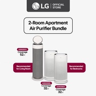 [Pre-Order] LG Air Purifier New Home Bundles (AS55GGSY0 + AS35GGW20) | Pet Mode