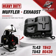 Mesin Rumput TB43 TU43 TL43 BG430 Muffler Brush Cutter Exhaust Ekzos Ezos Mesin Rumput