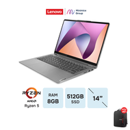 [ผ่อน 0% 6 เดือน]Lenovo Ideapad Flex 5 14ABR8-82XX006YTA/AMD R5 7530U/8G/512G/Win11Home/ประกัน Premium Care ฟรีกระเป๋า Notebook โน๊ตบุ๊ค By Minimice