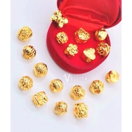 [VELLITA] Accessories Charms/Beads/Ball <C12> 999.9 Gold Plated{Charm/Beads Rantai Tangan}