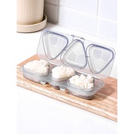 Japan-made 3-Slot Triangle Kimbap Rice Ball Maker / Onigiri Mold (Easy & Quick)