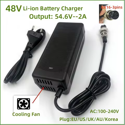 48V Charger Output 54.6V2A Lithium Battery Charger for 48V Kugoo M4 kugoo X1 M4 Pro Speedway leger M
