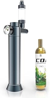 FZONE Desktop Aquarium CO2 System, CO2 Regulator with 45g Disposable CO2 Cartridge, Compatible with 