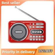 Portable Mini FM Radio with Bluetooth LED Display Soundbar Music Player & Recorder 76-108MHZ Frequen
