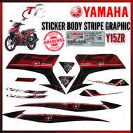 YAMAHA Y15ZR V2 Y15 ZR YSUKU STICKER BODY STRIPE GRAPHIC COMPLETE MDRM3 MERAH METALLIC B17-FG000-50-