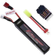 11.1v Lipo Battery Airsoft Battery 1100mAh 3S 25C Rechargeable High Capacity LiPo Airsoft Batteries 