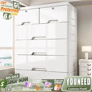 YOUNEED 50cm Durabox Cabinet Drawer Clothes Storage Cabinet With Wheels Drawer With Lock Clothes
