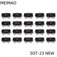 50pcs Crystal Tube Patch Triode BC817-16 6A BC817-25 6B BC817-40 6C 6CW 2SA1162 SY 2SA1162 SG 2SA136