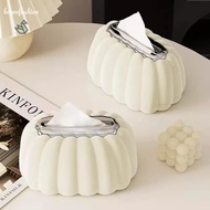 [Boomfashion] Trendy Pumpkin Shaped Spring Tissue Box Creative Removable Paper Holder ABS Napkin Box