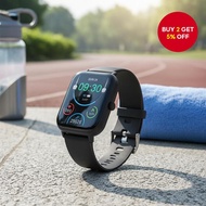 LAXASFIT Men's Sport Smartwatch: Waterproof, 1.85 inch Display, Always-On Time, Bluetooth Calling