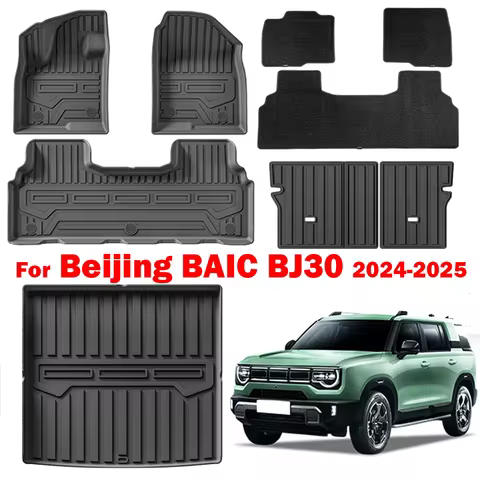For Beijing BAIC BJ30 car Floor Mat Trunk Mat Waterproof Pad Carpet TPE Cargo Liner, All Weather Tru