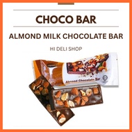 CHOCOTAINER ALMOND CHOC BAR MILK CHOCOLATE BAR MILK CHOC BAR BREAKFAST BAR LESS SWEET