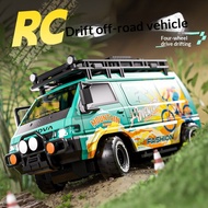Rc Racing Remote Control Van High-speed Four-wheel Drive Drift Charging Moving Belt Light Replacemen