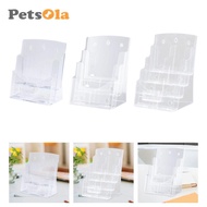 [PETSOLA] Business Card Holder Flyer Brochure Holder Leaflet Tabletop Acrylic Display Stand Countert