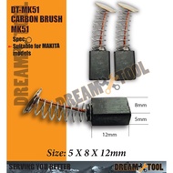 Carbon Brush MK51/MK64/MK105/MK153/MK203/MK303/MK325/MK411/MK459  (Suitable for Makita Model)