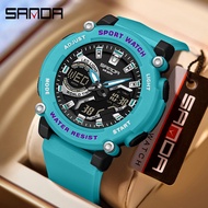 Travel Friendly SANDA Watch - 31 Time Zones, Daylight Saving, Luminous, Waterproof & Date