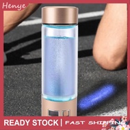 henye Hydrogen Water Bottle Rechargeable 4000PPB 450ml PEM Technology Portable Generator