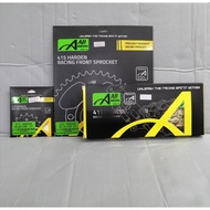 [ 415H ] VALUE SET RS150 / CBR 150 / RSX 150 AJI RACING SPROCKET + RANTAI SET [ O-RING / NORMAL ]