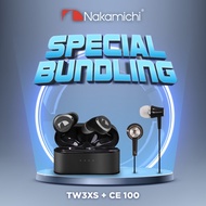 Nakamichi Bundling TW3XS CE100 True Wireless Earphone Bluetooth TWS HD