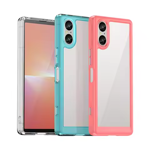 For Sony Xperia 5 V Case Sony Xperia 1 V 5 V 10 V Cover Shockproof Hard PC + TPU Silicone Protective