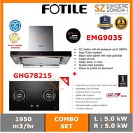 FOTILE EMG9035 Chimney Hood 1440m3/h / DC inverter motor + FOTILE GHG78215 L: 5.00 R: 5.00 (kW) / Fl