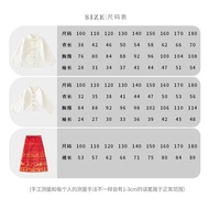 2024 New Chinese Hanfu Suit Children's Red Hanfu Improved Horse Face Skirt Made in China