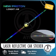 Proton Laser Reflective Colorful Car Accessories Sticker X70 Saga X50 Persona Exora Iriz Preve Satri