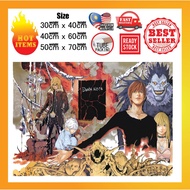 Death Note Poster L Kira misa Light Ryuk Near Mello Anime Poster Wall Poster Decor Wall art Sticker 