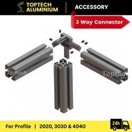 [Ready Stock/Fast Delivery] 3 way connector 3 way inner interior corner bracket for Aluminium Profil