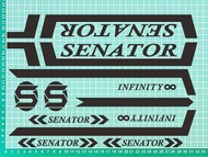 Cutting Stiker Sepeda Senator Sticker Sepeda MTB Senator