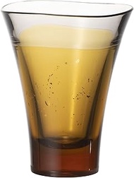 YAMANAMI Paulownia Boxed Ochoko Glass Cup, Yellow, Domestic Gold Foil/Silver Foil Included, 2.1 fl o