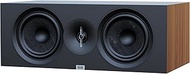 ELAC Debut 3.0 DC63-WN Center Channel Speaker, Walnut - 1” Aluminum Dome Tweeter & Dual 6.5” Aramid 