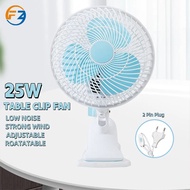 UPGRADE Kipas Klip Meja 3-dalam-1 Boleh Laras 25W Strong Wind PORTABLE ADJUSTABLE TABLE CLIP FAN 2 K